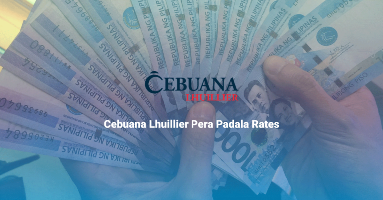 Cebuana Lhuillier Pera Padala Rates