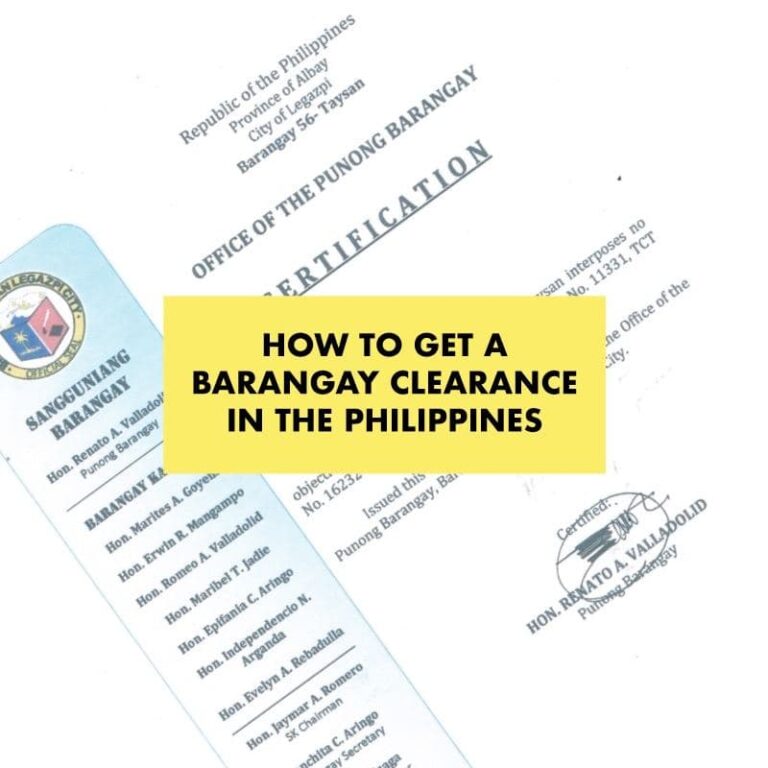 How To Get A Barangay Clearance In The Philippines