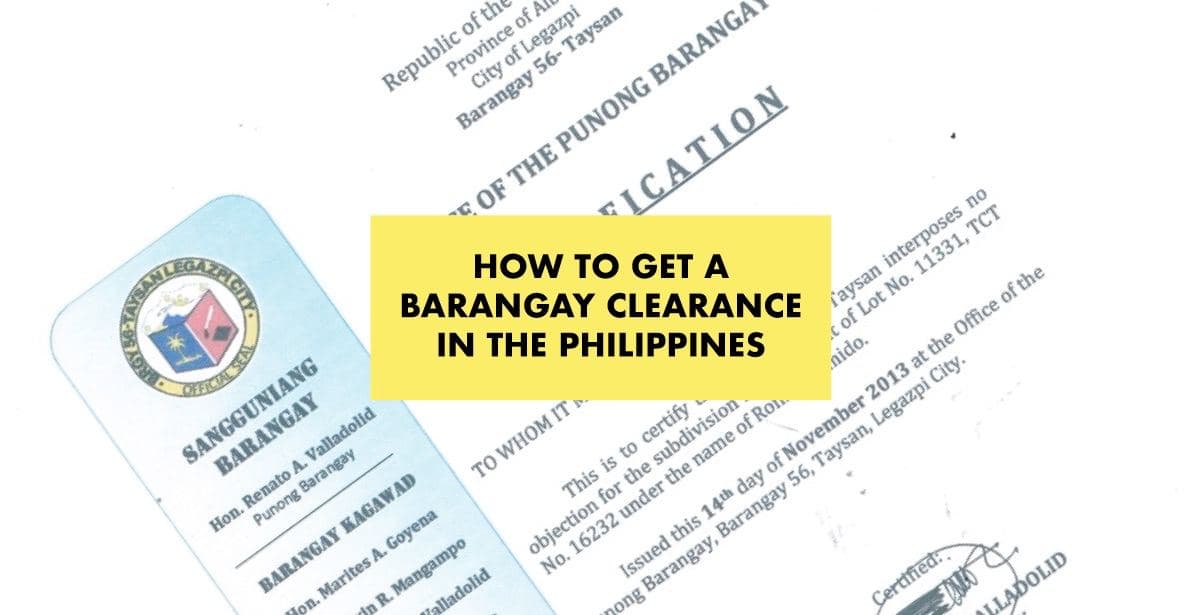 How To Get Barangay Clearance In The Philippines 8378