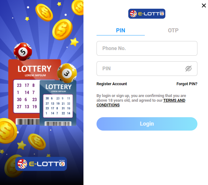 register pcso e-lotto